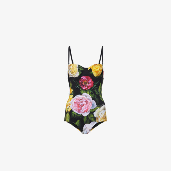 Dolce & Gabbana Floral Print One-Piece Swimsui