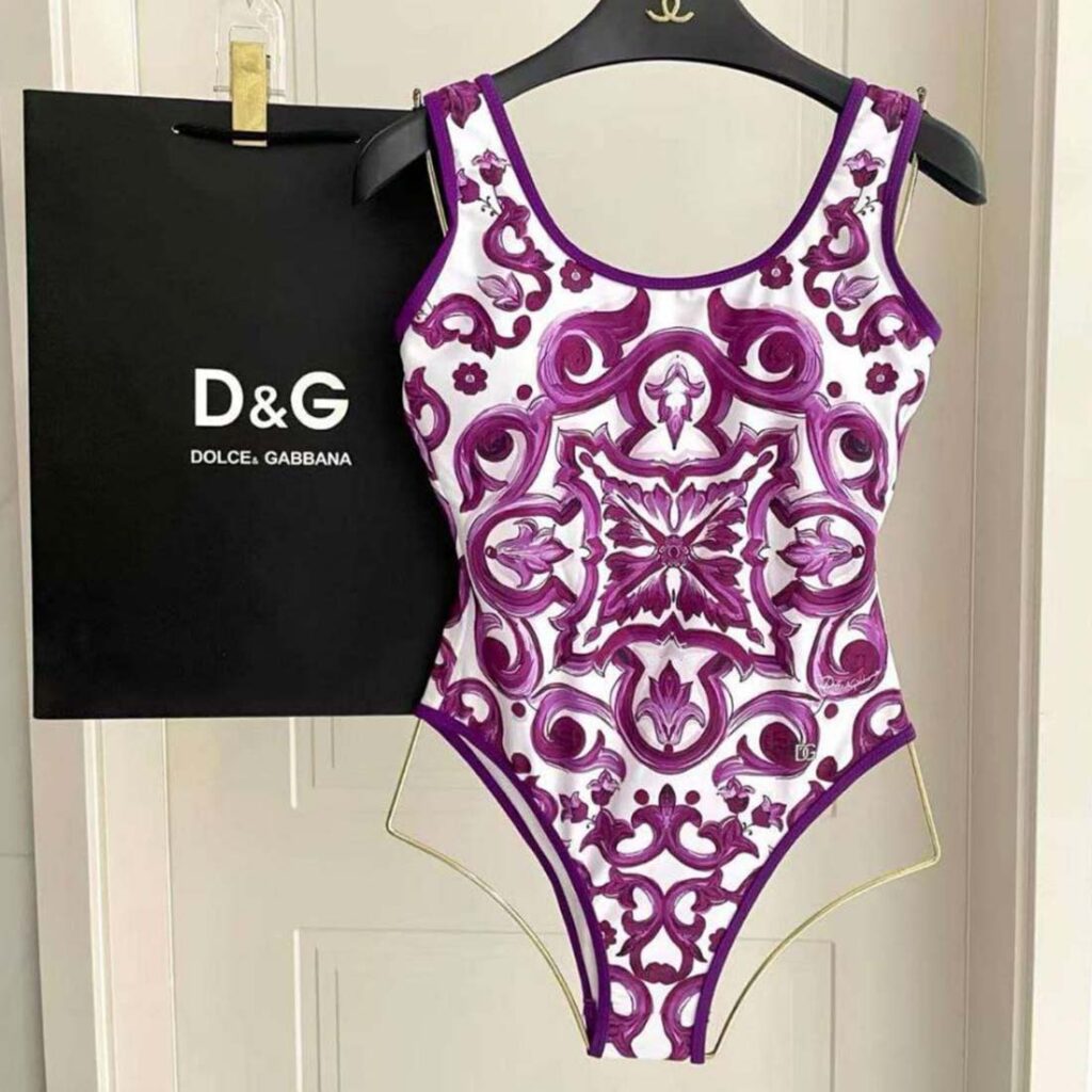 Dolce & Gabbana Maiolica Print Swimsuit