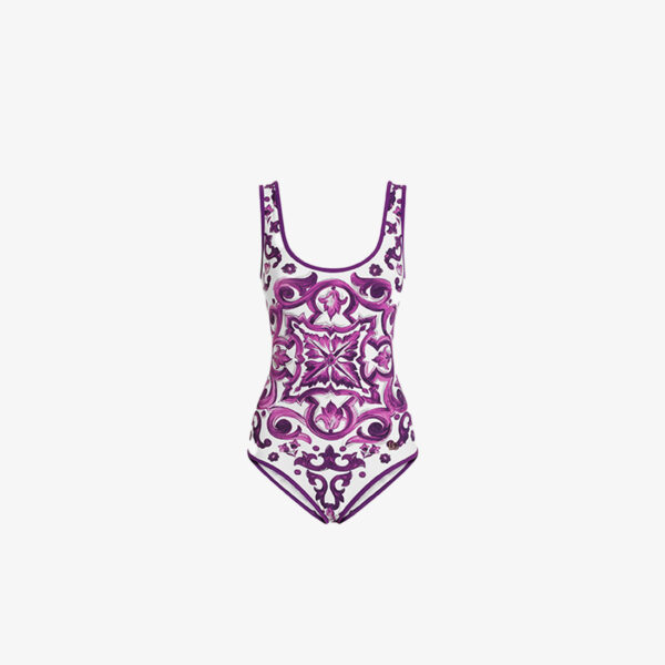 Dolce & Gabbana Maiolica Print Swimsuit