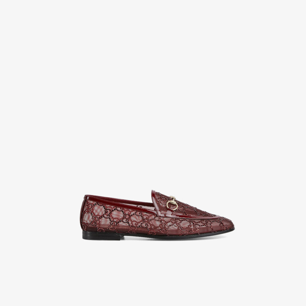 Gucci Jordaan Loafer with GG Crystals