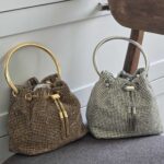 Jimmy Choo Bon Bon Micro Crystal Bucket Bag