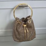 Jimmy Choo Bon Bon Micro Crystal Bucket Bag