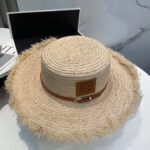Loewe Raffia Straw Hat with Anagram Logo