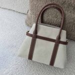 Loro Piana Ghiera Large Leather-Trimmed Canvas Tote Bag