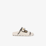 Miu Miu Logo Crochet Sandals