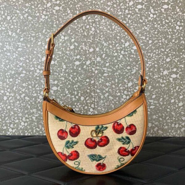 Valentino Garavani Mini VLogo Signature Cherryfic-Print Shoulder Bag
