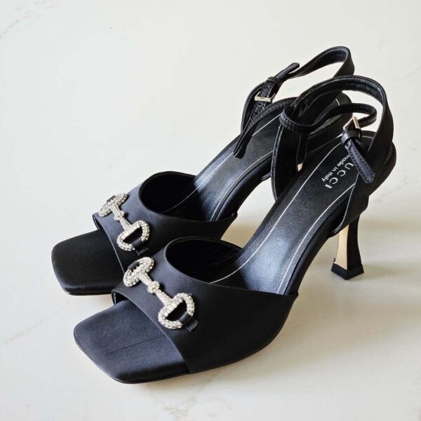 gucci Sandal with Crystal Horsebit