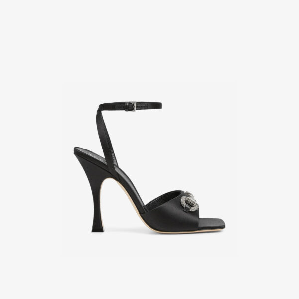 gucci Sandal with Crystal Horsebit
