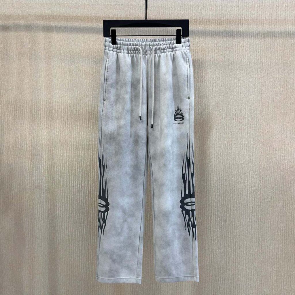 Balenciaga Jogger Pants Flame Logo