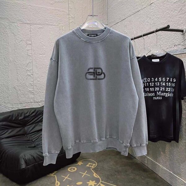 Balenciaga Logo Print Hoodie