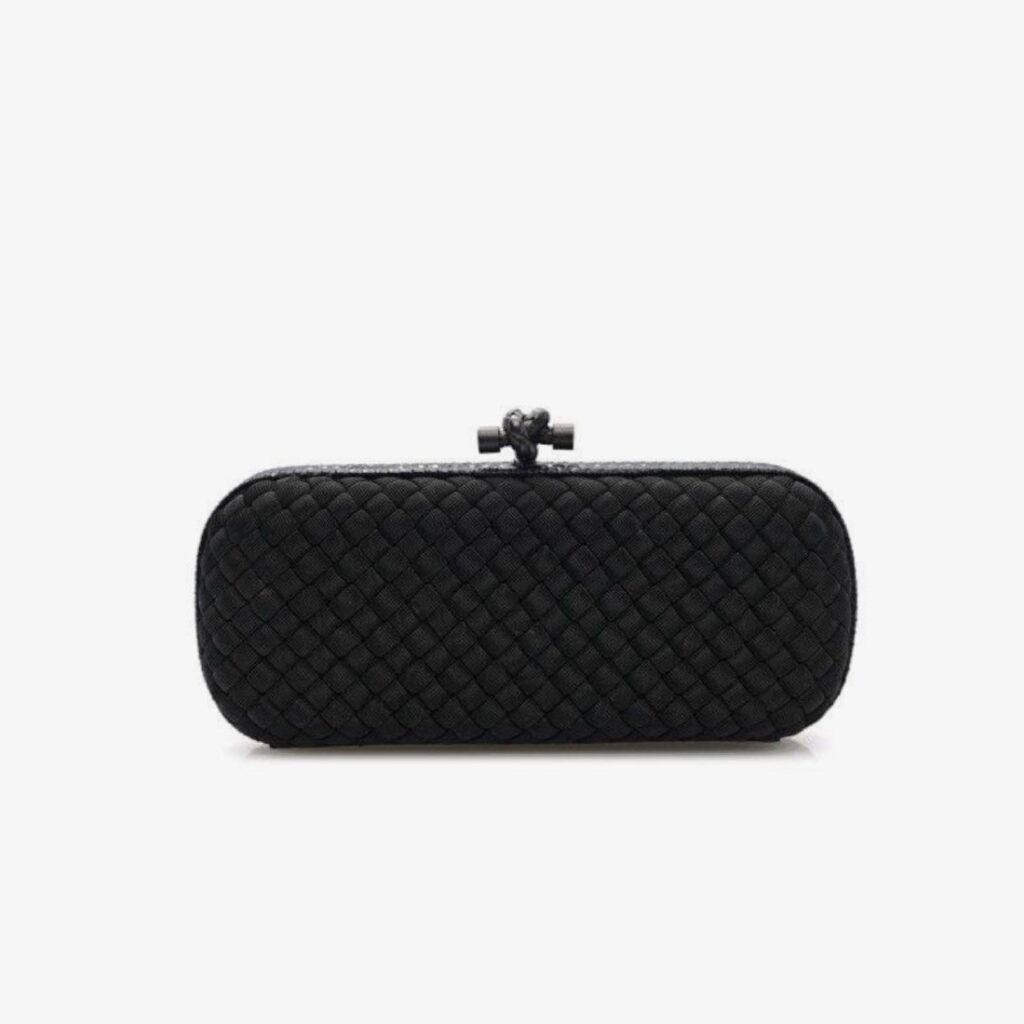 Bottega Veneta Knot Intrecciato Minaudière Clutch Bag
