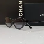 Chanel CH5416 Oval-Frame Sunglasses Full Black