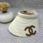 Chanel Danetle Visor Hat with CC Logo