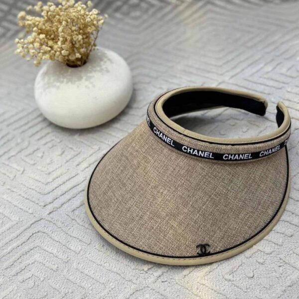 Chanel Logo Visor Hat - Image 2
