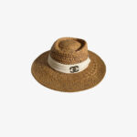 Chanel Raffia Wide Brim Hat