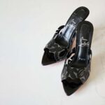 Christian Louboutin Apostropha Petunia PVC Mules 80
