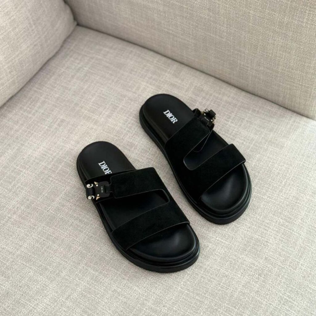 Dior Aqua Suede Sandals