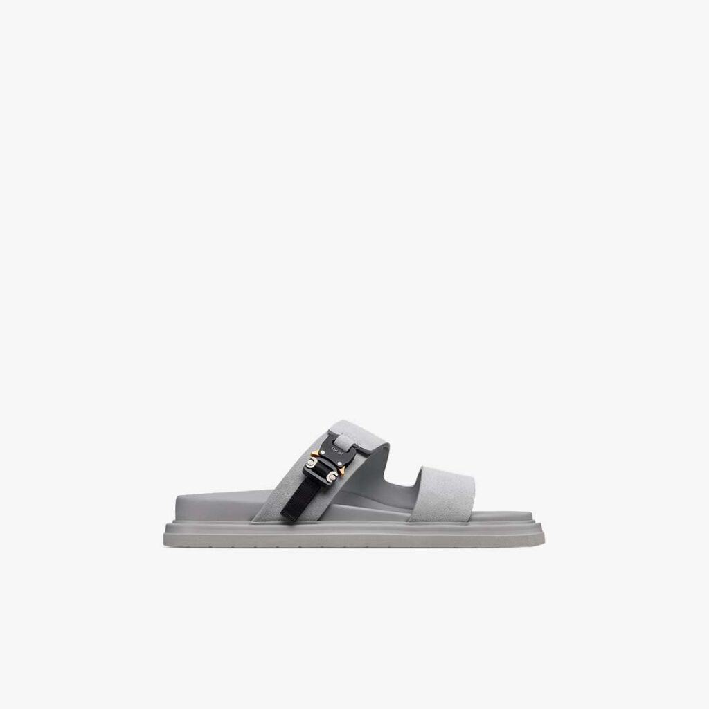 Dior Aqua Suede Sandals in Gray