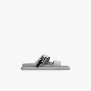 Dior Aqua Suede Sandals in Gray