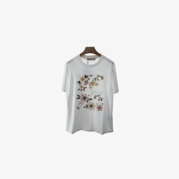 Dior Embroidered Floral T-Shirt