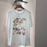 Dior Embroidered Floral T-Shirt