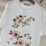 Dior Embroidered Floral T-Shirt