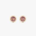 Dior Petit CD Baroque Stud Earrings