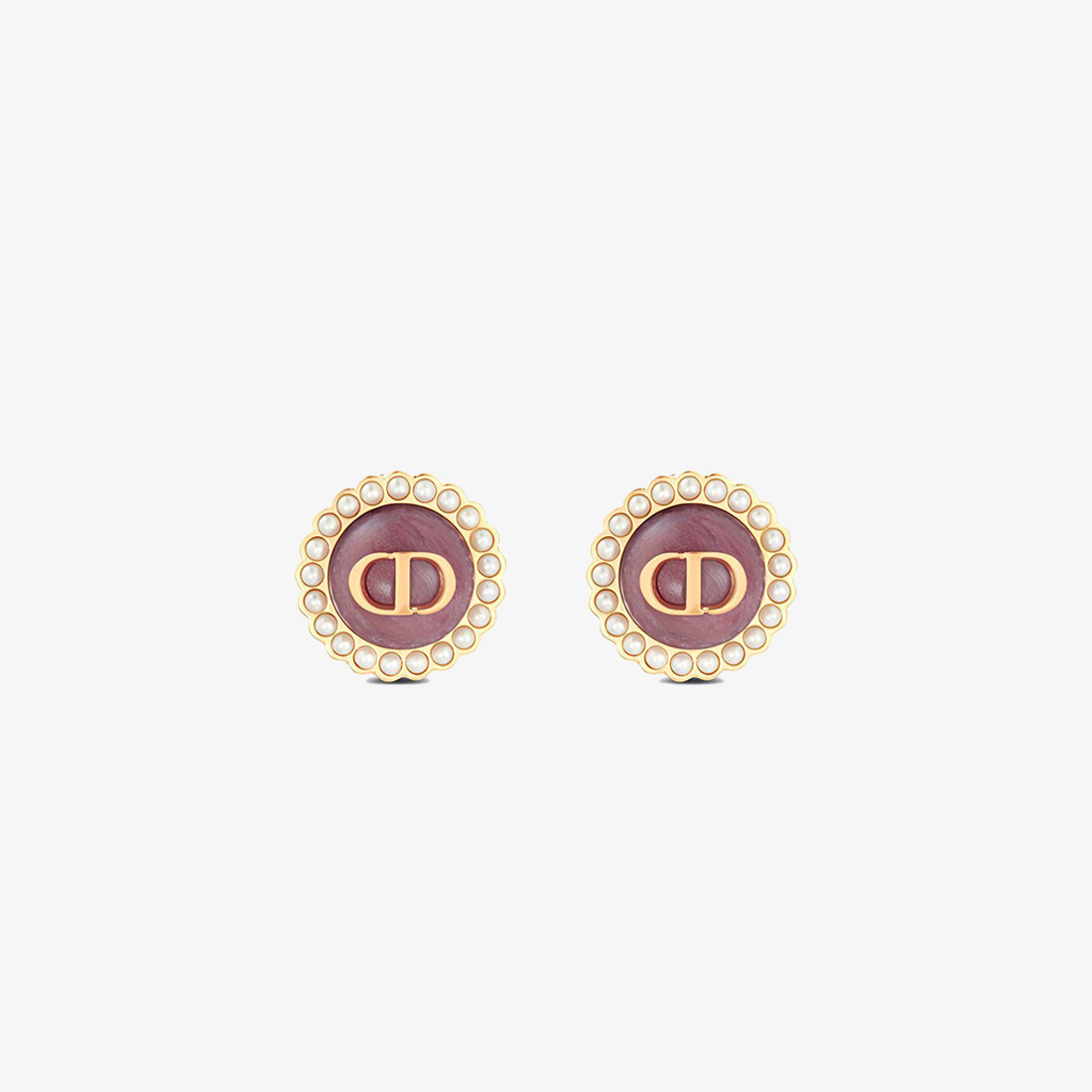 Dior Petit CD Baroque Stud Earrings (1) Dior Petit CD Baroque Stud Earrings