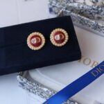 Dior Petit CD Baroque Stud Earrings