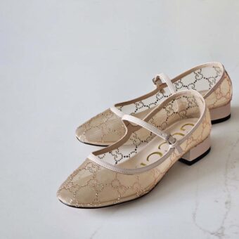 Gucci GG Crystal Ballet Flat