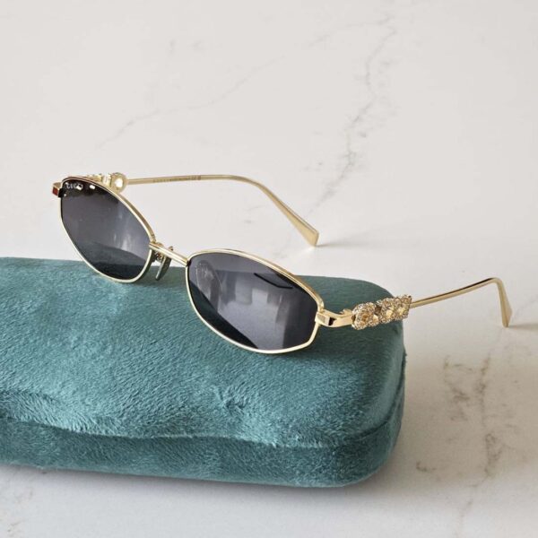Gucci GG1802S Gold Round Sunglasses
