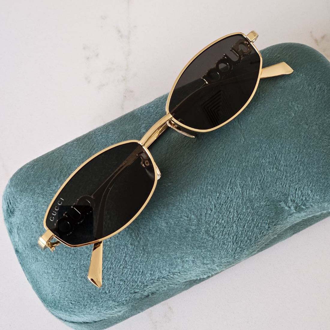 Gucci GG1802S Gold Round Sunglasses