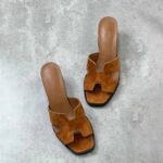 Hermès Helia 60 Suede Sandal