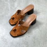 Hermès Helia 60 Suede Sandal
