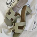 Hermès Oasis Sandal Green