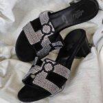 Hermès Oasis Sandal with Crystal Detailing