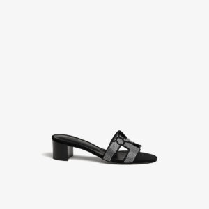 Hermès Oasis Sandal with Crystal Detailing