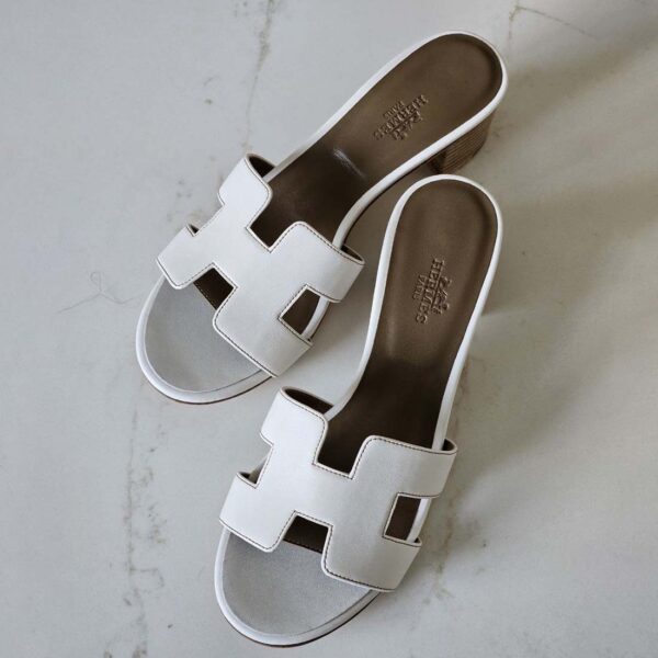 Hermès White Oasis Sandal