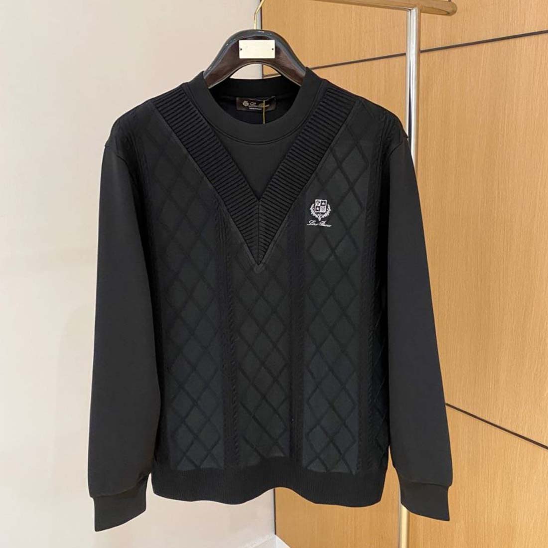 Loro Piana Quilted Knit Sweater