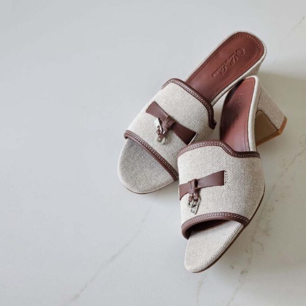 Loro Piana Summer Charms Heeled Sandal