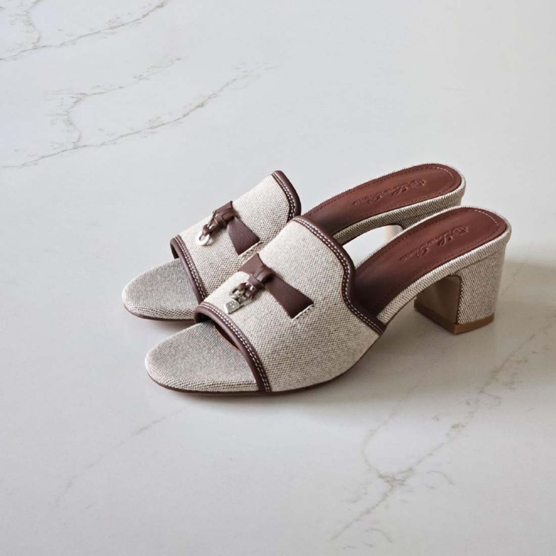 Loro Piana Summer Charms Heeled Sandal