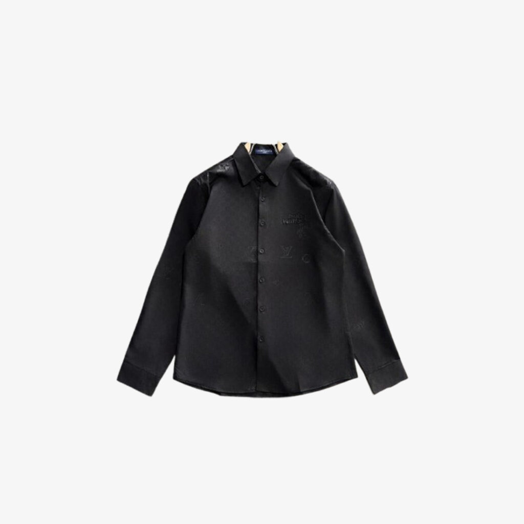 Louis Vuitton Black Monogram Jacquard Shirt