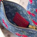 Louis Vuitton x Takashi Murakami Cherry Neverfull BB Monogram Denim - Image 2