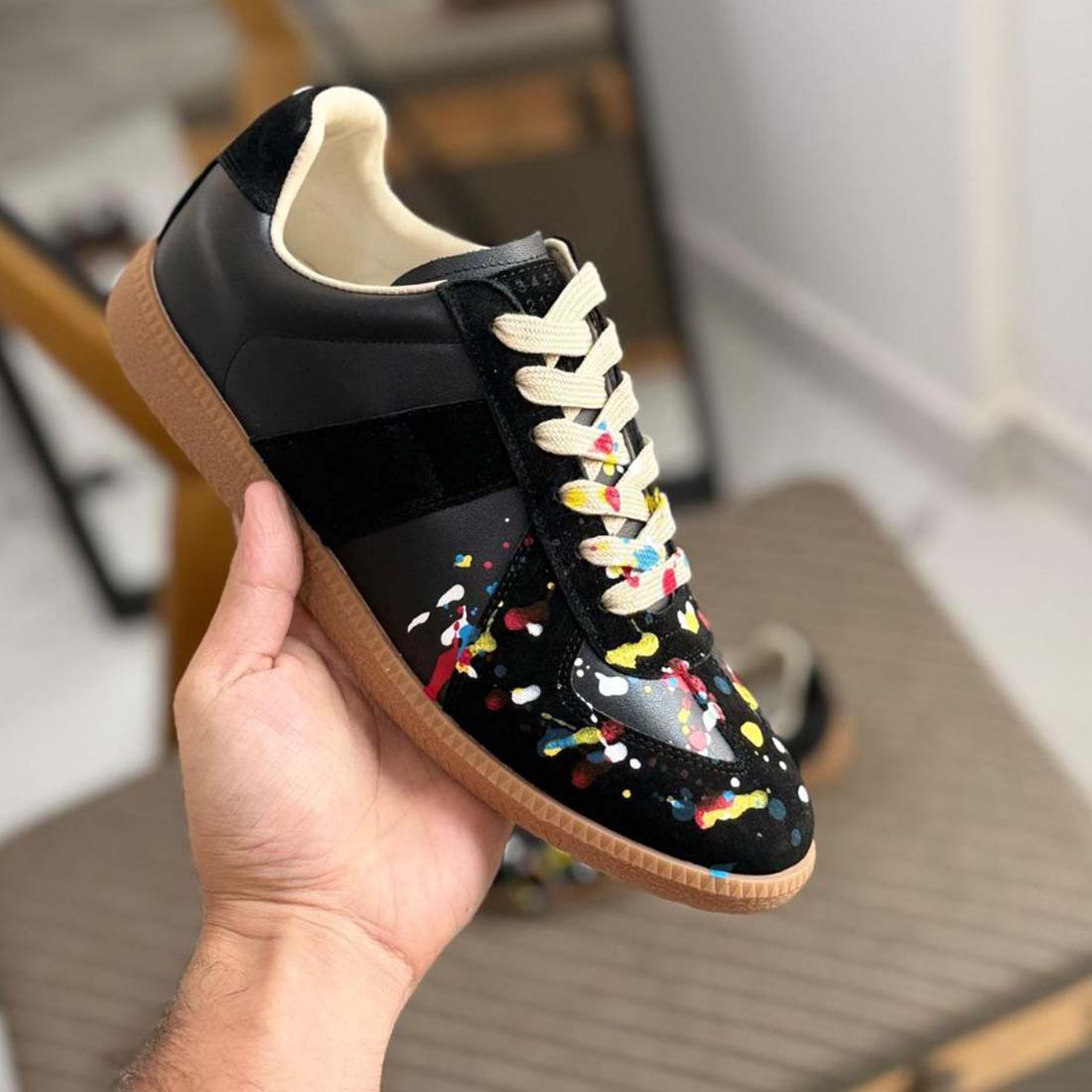 Maison Margiela Paint Replica Low-Top Sneakers