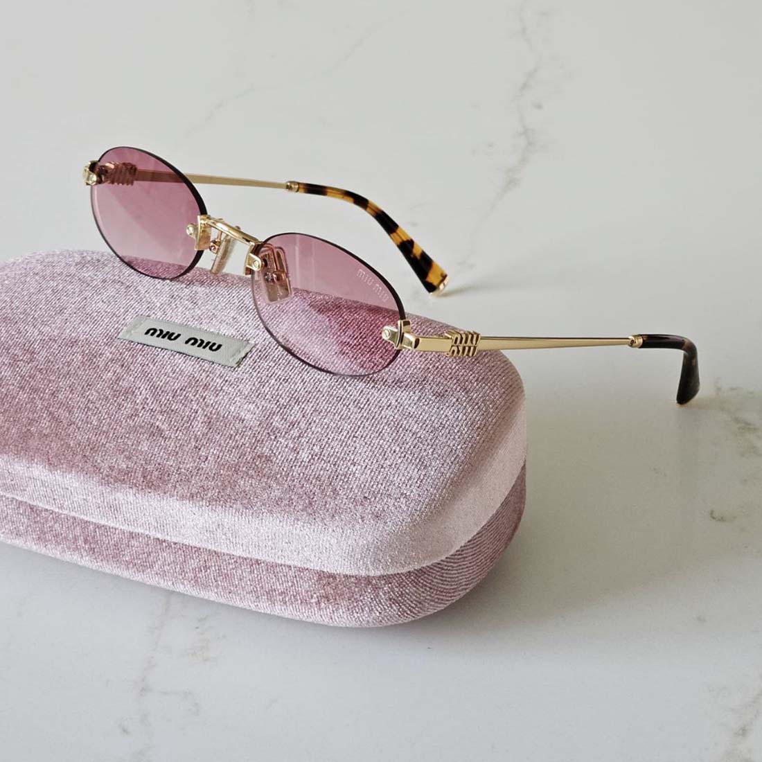 Miu Miu SMU A54 Logo Sunglasses