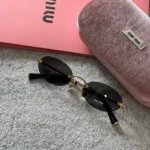 Miu Miu SMU A54 Logo Sunglasses Black