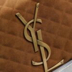 Saint Laurent Icare In Quilted Suede Bag