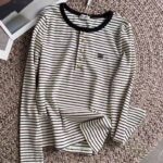 Celine Triomphe Stripe Long Sleeve T-shirt - Image 2