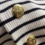 Celine Triomphe Stripe Long Sleeve T-shirt