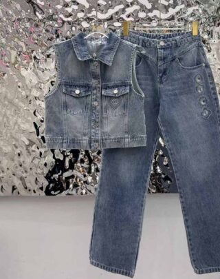 Chanel Denim Two-Piece Set